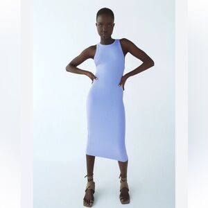 ZARA | Ribbed Bodycon Midi Dress